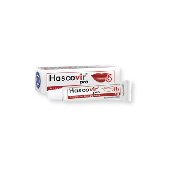 Hascovir pro, 50 mg/g, krem, 5 g - zdjęcie produktu
