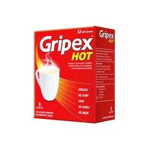 Gripex Hot, proszek do sporządzania roztworu doustnego, 8 saszetek - zdjęcie produktu