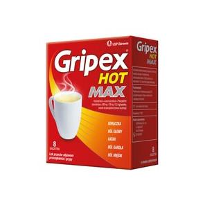 Gripex Hot MAX, proszek do sporządzenia roztworu doustnego, 8 saszetek - zdjęcie produktu