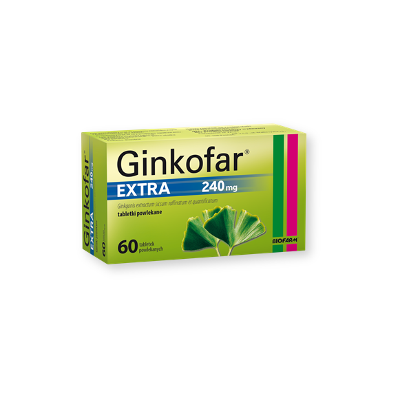 Ginkofar Extra, 240 mg, tabletki powlekane, 60 szt. - zdjęcie produktu