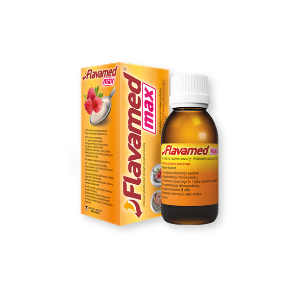 Flavamed max, 30 mg/5 ml, roztwór doustny, 100 ml - zdjęcie produktu