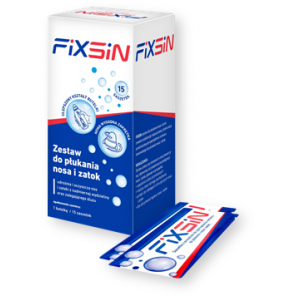 Fixsin, zestaw uzupełniający do płukania nosa i zatok, saszetki, 30 szt. - zdjęcie produktu