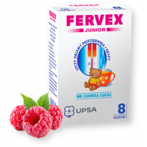 Fervex Junior, granulat bez cukru, 8 saszetek - zdjęcie produktu