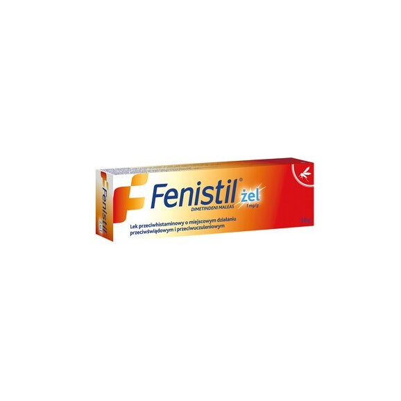 Fenistil, 1 mg/g, żel, 50 g - zdjęcie produktu