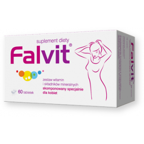 Falvit, tabletki drażowane, 60 szt. - zdjęcie produktu