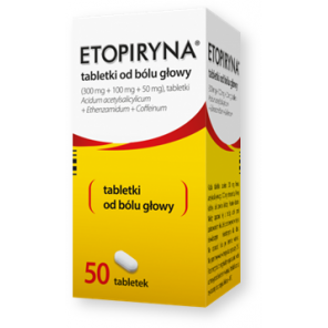 Etopiryna tabletki od bólu głowy, 50 szt. - zdjęcie produktu
