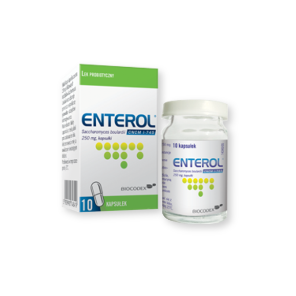 Enterol, 250 mg, kapsułki, 10 szt. - zdjęcie produktu
