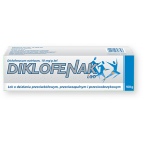 Diklofenak Omega Pharma, 10 mg/g, żel, 100 g - zdjęcie produktu