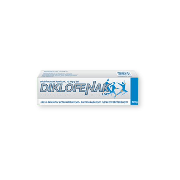 Diklofenak Omega Pharma, 10 mg/g, żel, 100 g - zdjęcie produktu