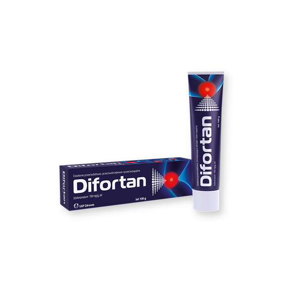 Difortan, 100 mg/g, żel, 100 g - zdjęcie produktu