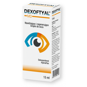 Dexoftyal MD, nawilżające i regenerujące krople do oczu, 15 ml - zdjęcie produktu