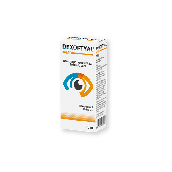 Dexoftyal MD, nawilżające i regenerujące krople do oczu, 15 ml - zdjęcie produktu
