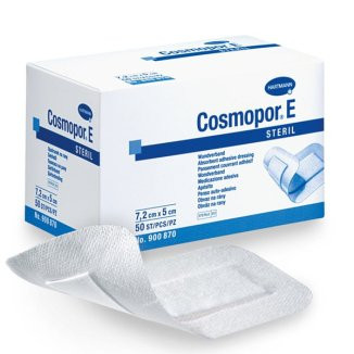 Cosmopor E, plastry opatrunkowe jałowe, 7,2 x 5 cm, 50 szt.