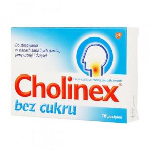 Cholinex, 150 mg, pastylki do ssania (bez cukru), 16 szt. - zdjęcie produktu