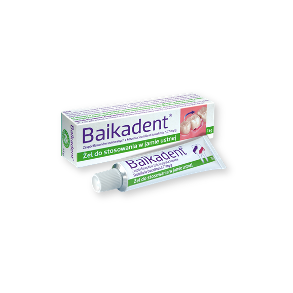 Baikadent, 5,77 mg / g, żel do stosowania w jamie ustnej, 15 g - zdjęcie produktu