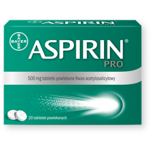 Aspirin Pro, 500 mg, tabletki powlekane, 20 szt. - zdjęcie produktu