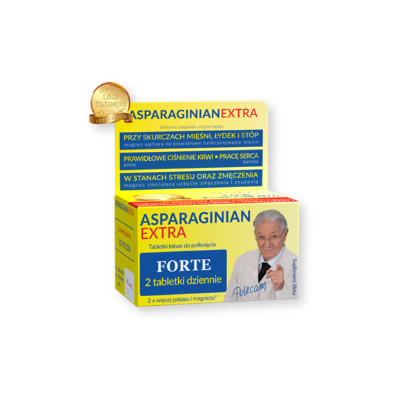 Asparaginian Extra Uniphar Magnez Potas, tabletki, 50 szt. - zdjęcie produktu