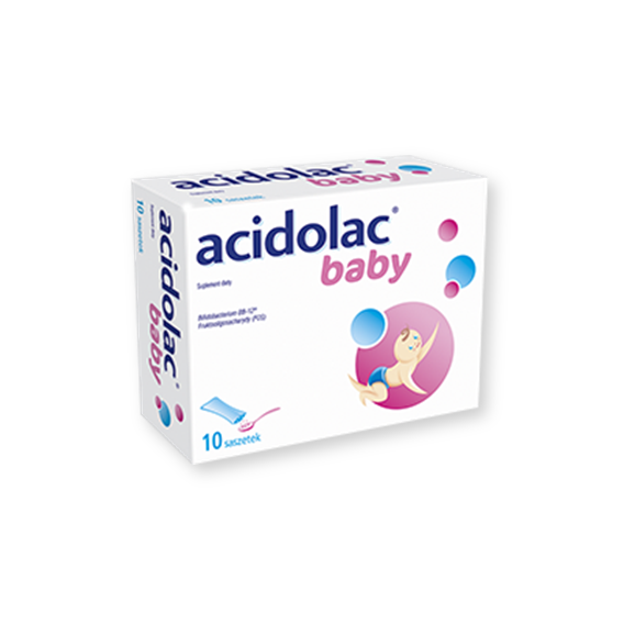 Acidolac Baby, proszek, 1,5 g, 10 saszetek Acidolac Baby, proszek, 1,5 g, 10 saszetek - zdjęcie produktu