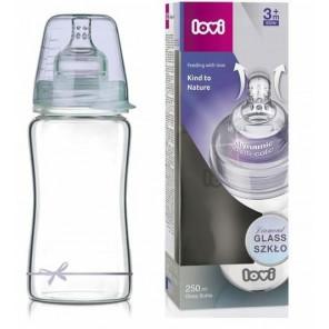 Lovi Diamond Glass, butelka szklana, Baby Shower Boy, 250 ml - zdjęcie produktu