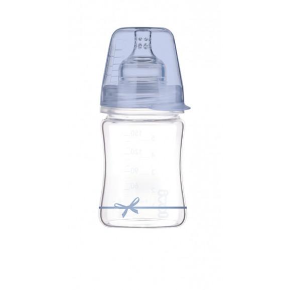Lovi Diamond Glass, butelka szklana, Baby Shower Boy, 150 ml - zdjęcie produktu