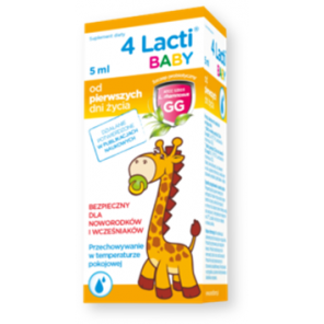 4 Lacti Baby, krople, 5 ml - zdjęcie produktu