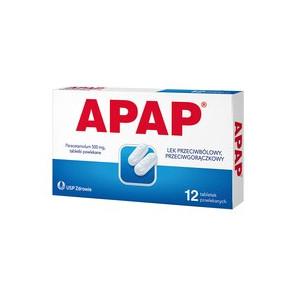 Apap, 500 mg, tabletki powlekane, 12 szt. - zdjęcie produktu