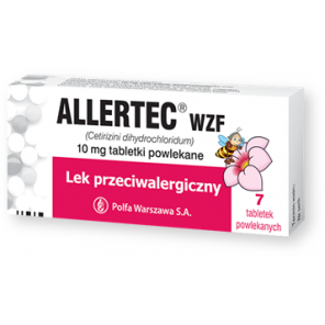 Allertec WZF, 10 mg, tabletki powlekane, 7 szt. - zdjęcie produktu