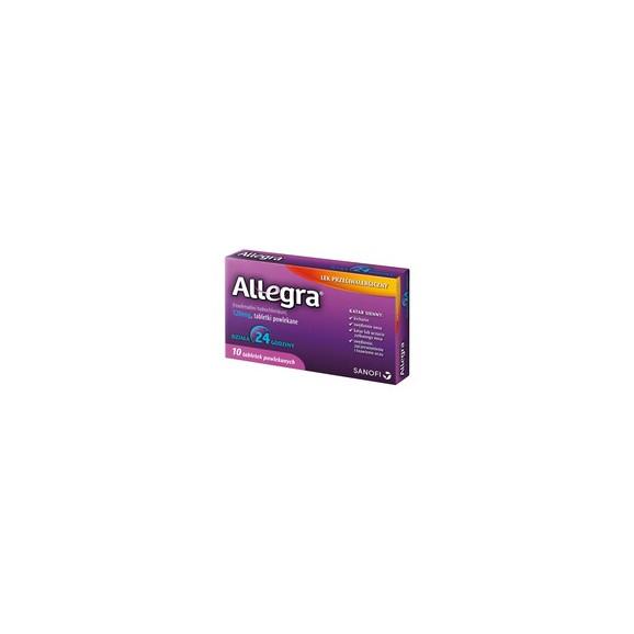 Allegra, 120 mg, tabletki powlekane, 10 szt. - zdjęcie produktu