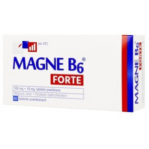 Magne B6 Forte, 100 mg+10 mg, tabletki powlekane, 60 szt. - zdjęcie produktu