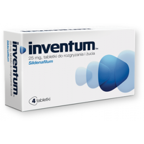 Inventum, 25 mg, tabletki do rozgryzania, żucia, 4 szt. - zdjęcie produktu
