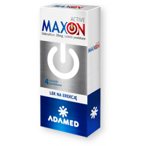 Maxon Active, 25 mg, tabletki powlekane, 4 szt. - zdjęcie produktu