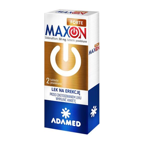 Maxon Forte, 50 mg, tabletki powlekane, 2 sztuki. - zdjęcie produktu
