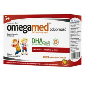 Omegamed Odporność 5+, syrop w kapsułkach do żucia, 30 szt. - zdjęcie produktu
