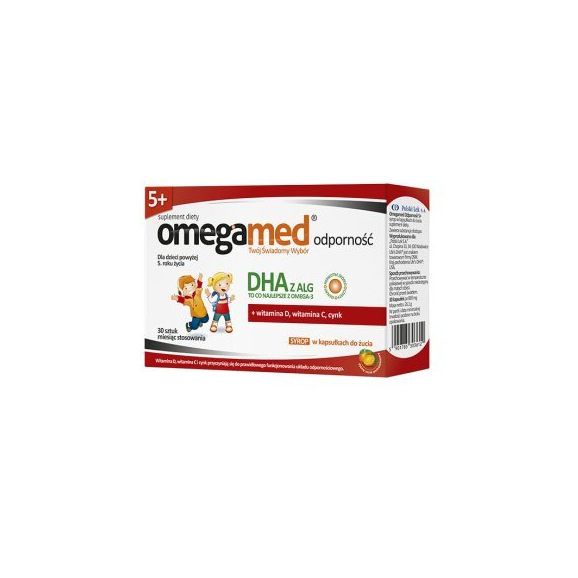 Omegamed Odporność 5+, syrop w kapsułkach do żucia, 30 szt. - zdjęcie produktu