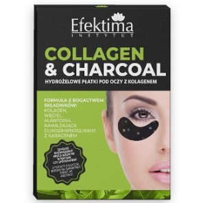 Efektima Collagen&Charcoal, hydrożelowe płatki pod oczy, 6 szt. - zdjęcie produktu