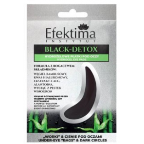 Efektima Black Detox, hydrożelowe płatki pod oczy, 2 szt. - zdjęcie produktu