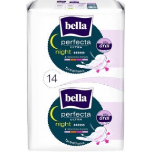 Podpaski Bella Perfecta Ultra, Night, SilkyDrai, 14 szt. - zdjęcie produktu
