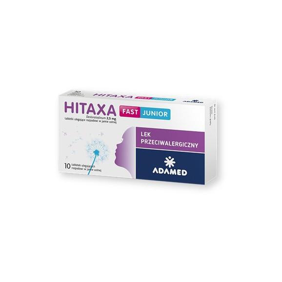 Hitaxa Fast Junior, 2,5 mg, tabletki ulegające rozpadowi w jamie ustnej, 10 szt. - zdjęcie produktu
