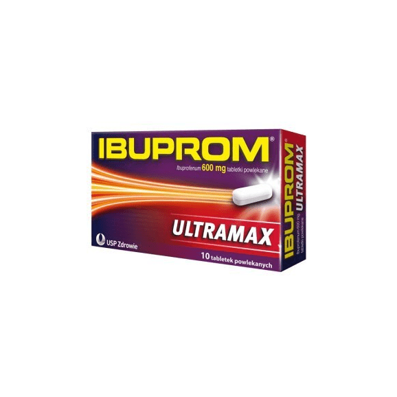 Ibuprom Ultramax 600 mg, 10 tabl. powlekanych - zdjęcie produktu