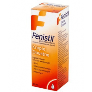 Fenistil 1 mg/ ml, krople doustne, 20 ml - zdjęcie produktu