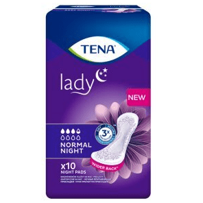 Tena Lady, podpaski urologiczne, Normal Night, 10 szt. - zdjęcie produktu
