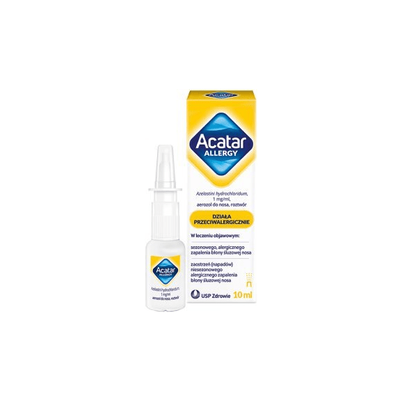 Acatar Allergy, 1 mg/ml, aerozol do nosa, roztwór, 10 ml - zdjęcie produktu
