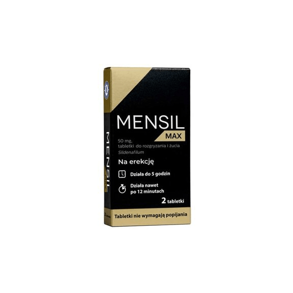 Mensil Max 50 mg, 2 tabletki do żucia - zdjęcie produktu