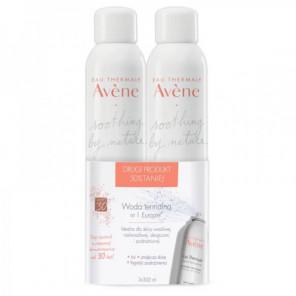 Avene, woda termalna, do ciała i twarzy, pielęgnacja skóry wrażliwej, alergicznej i podrażnionej, 300 ml + 300 ml - zdjęcie produktu