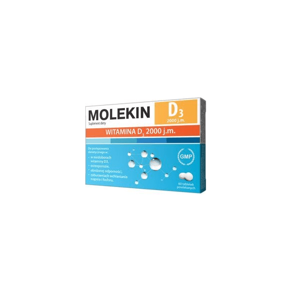 Molekin D3 2000 j.m., 60 tabl. - zdjęcie produktu