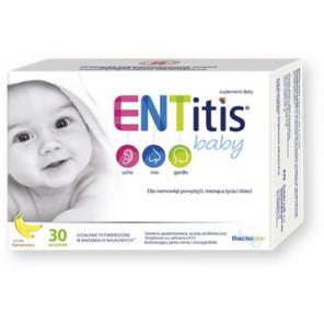ENTitis Baby, proszek do rozpuszczania w saszetkach, smak bananowy, 30 szt. - zdjęcie produktu