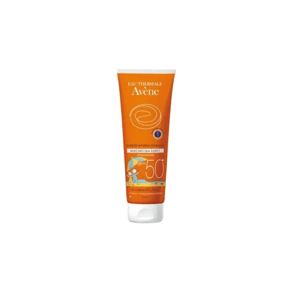 Avene Sun, mleczko ochronne do twarzy i ciała dla dzieci, skóra wrażliwa, SPF50+, 250 ml - zdjęcie produktu