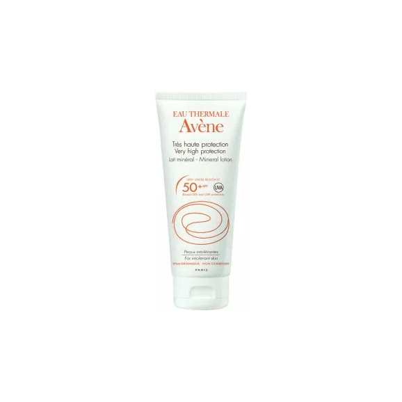 Avene Sun, ochronne mleczko mineralne do twarzy i ciała, skóra nadwrażliwa, SPF50+, 100 ml - zdjęcie produktu