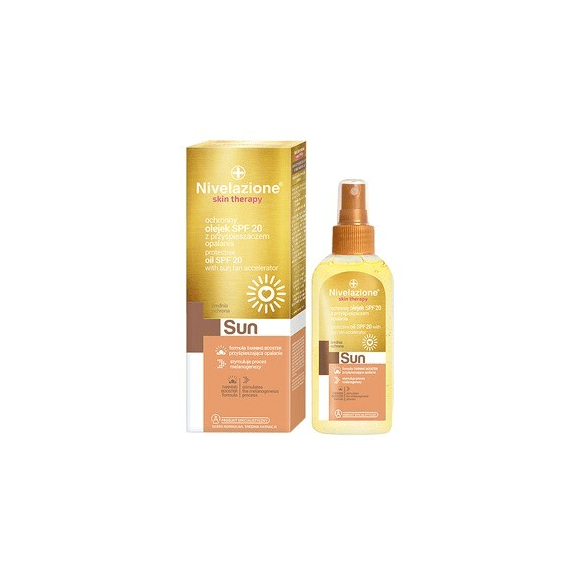 Nivelazione Skin Therapy SUN, ochronny olejek SPF20 z przyspieszaczem opalania, 150 ml - zdjęcie produktu