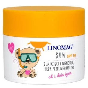 Linomag Sun, krem przeciwsłoneczny dla dzieci i niemowląt od 1 dnia życia, SPF30, 50 ml - zdjęcie produktu